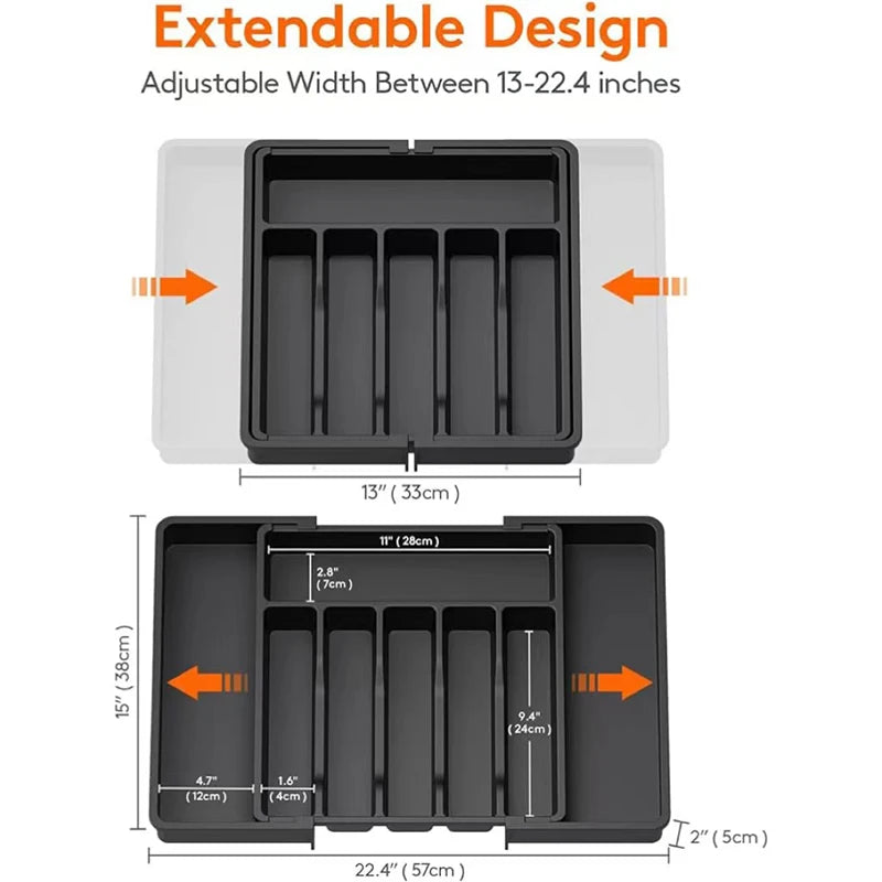 Adjustable Cutlery Drawer Organizer
