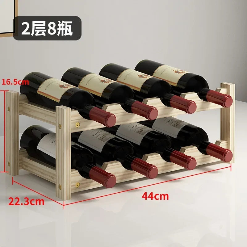 Solid Wood Wine Rack