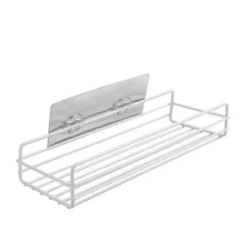 Japanese-Style Wrought Iron Bathroom Wall Shelf