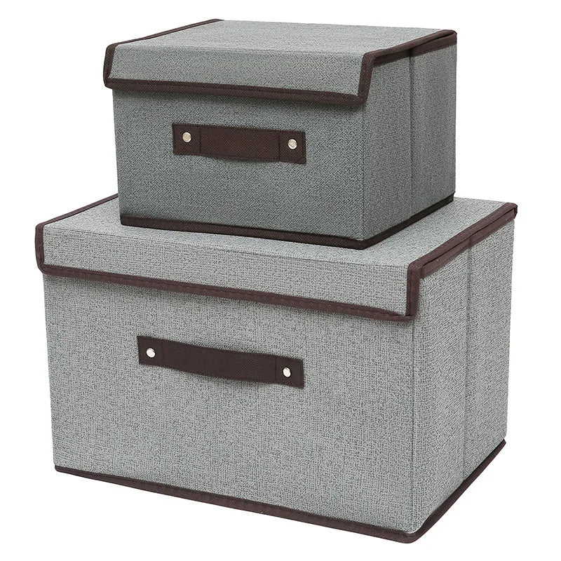 1-2Pcs Foldable Non-Woven Storage Box
