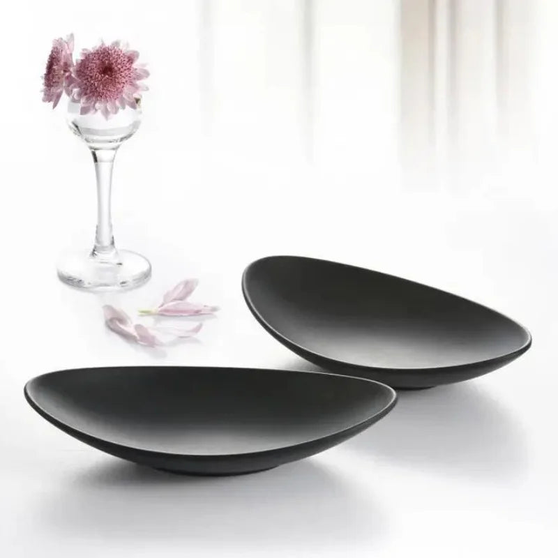 Oval Black Ring Dish