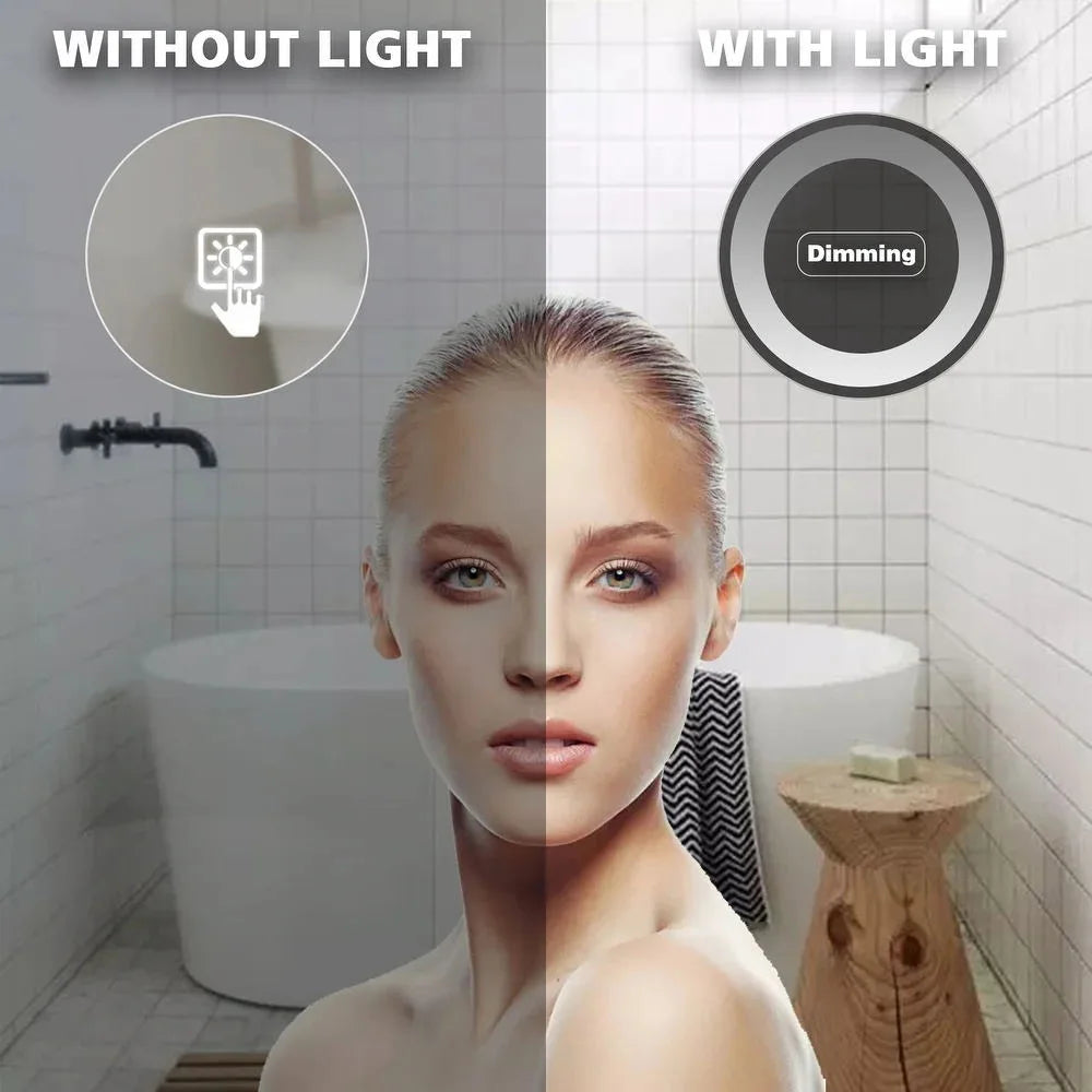 Modern LED Wall-Mounted Mirror Cabinet