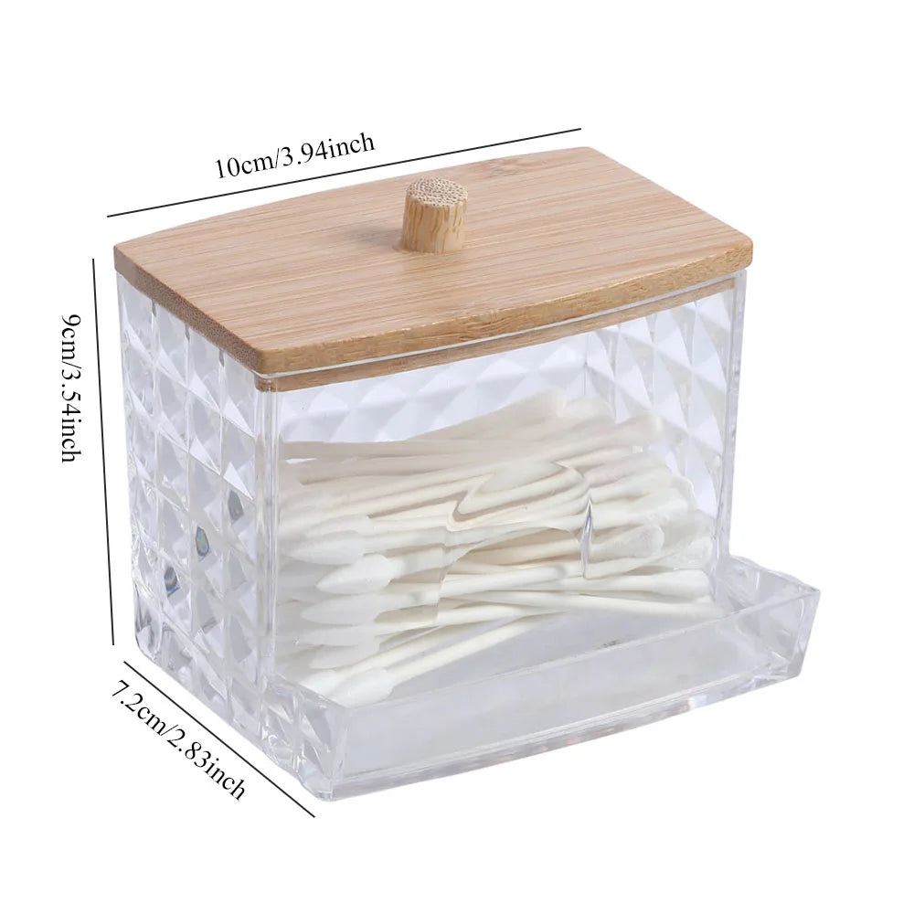Bathroom Cotton Swab & Pad Jar