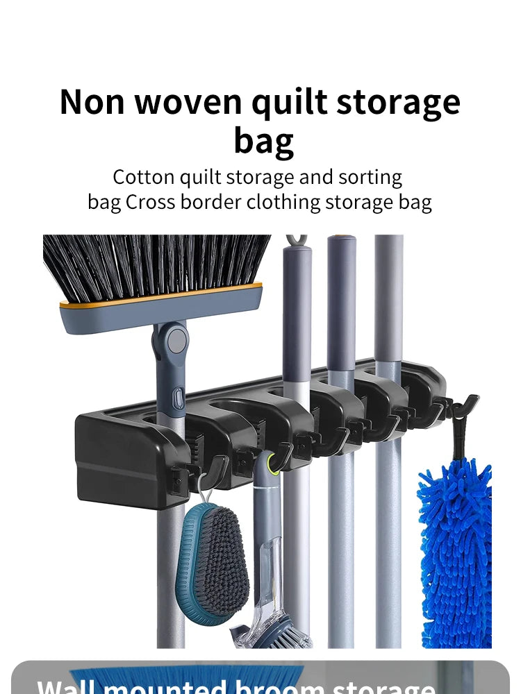Multi-Functional Wall Mop & Broom Holder