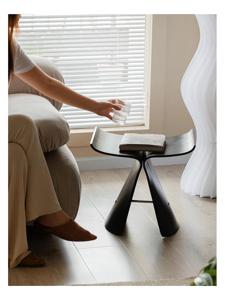 Furniture Butterfly Stool Living Room Sofa Chair Porch Shoe Changing Stool Small Bench Creative Mobile Seat Chair For Leisure