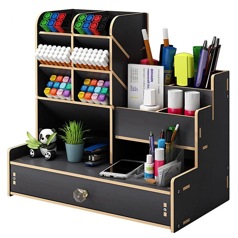 Wooden Desk Organiser