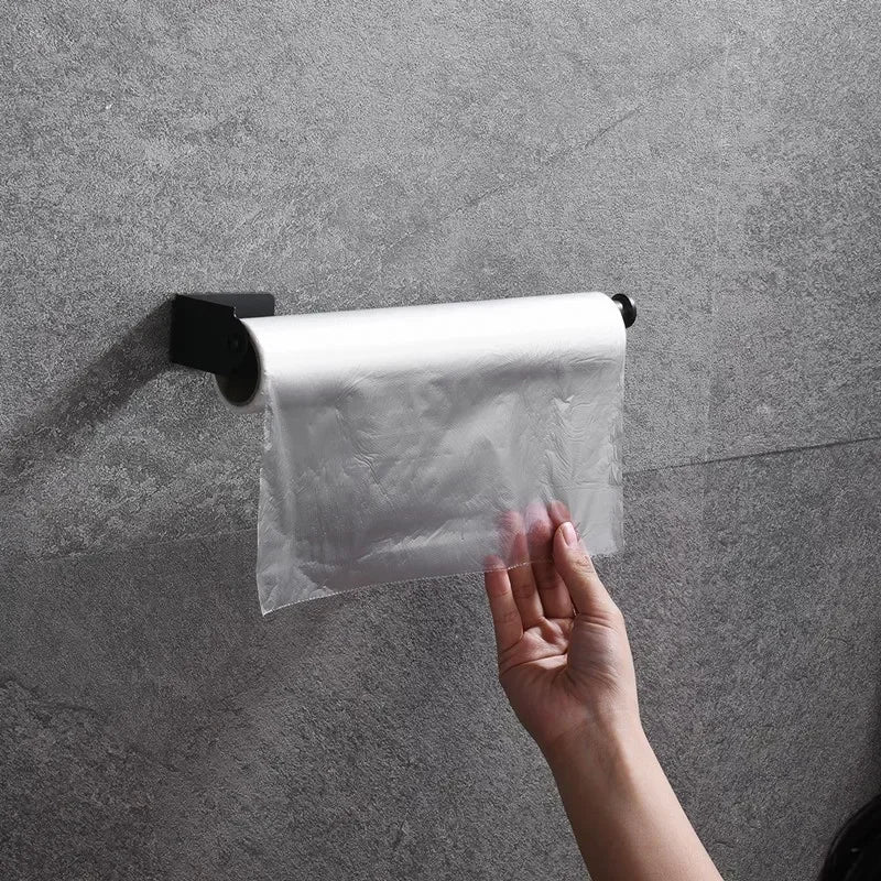 Stainless Steel Self-Adhesive Towel & Toilet Roll Holder – No Drills
