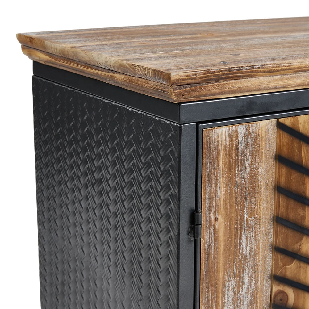 Classic wooden storage cabinet living room side cabinet, kitchen buffet console cabinet with two doors