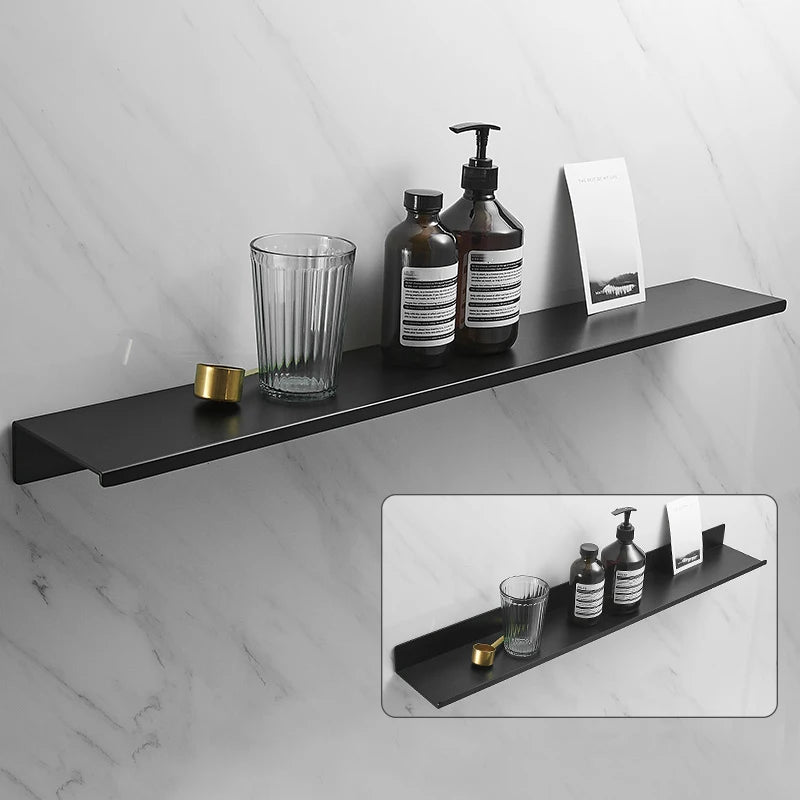 Black Space Aluminium Wall Shelf