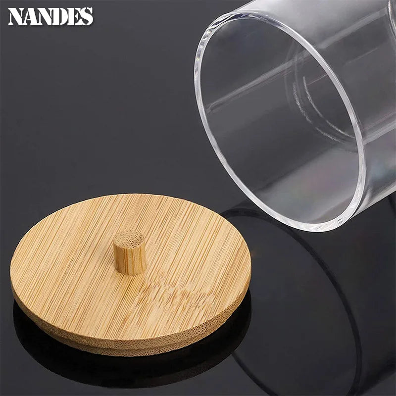 Clear Bathroom Storage Jar