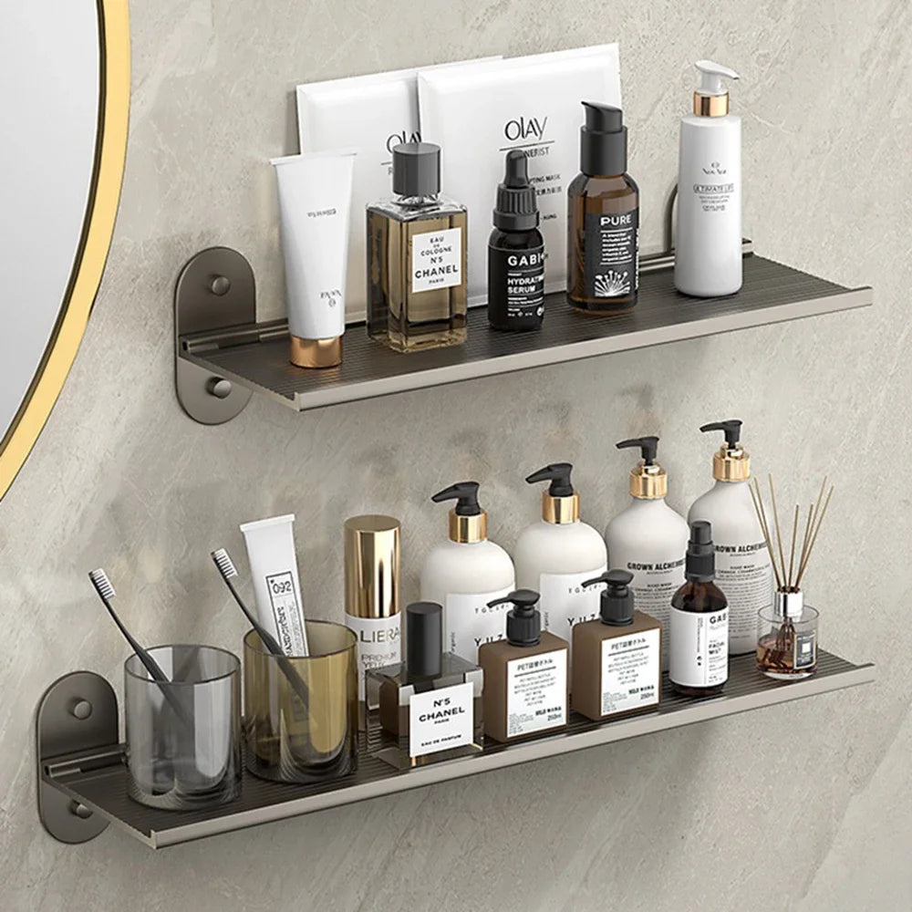 Foldable Aluminium Bathroom Wall Shelf