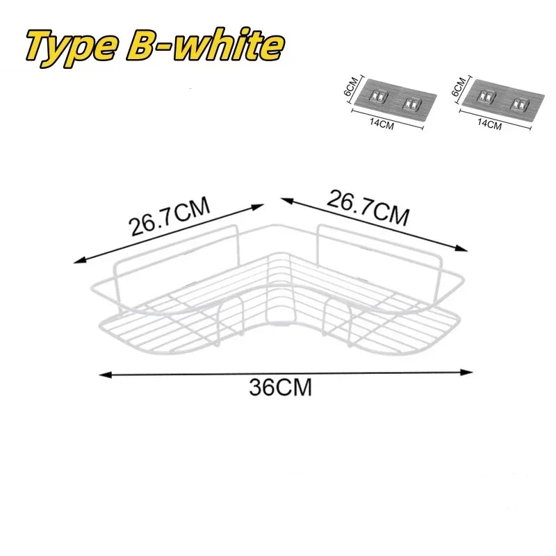 Metal Bathroom Corner Shelf