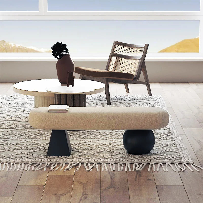 ‌Nordic Solid Wood Entryway Bench‌