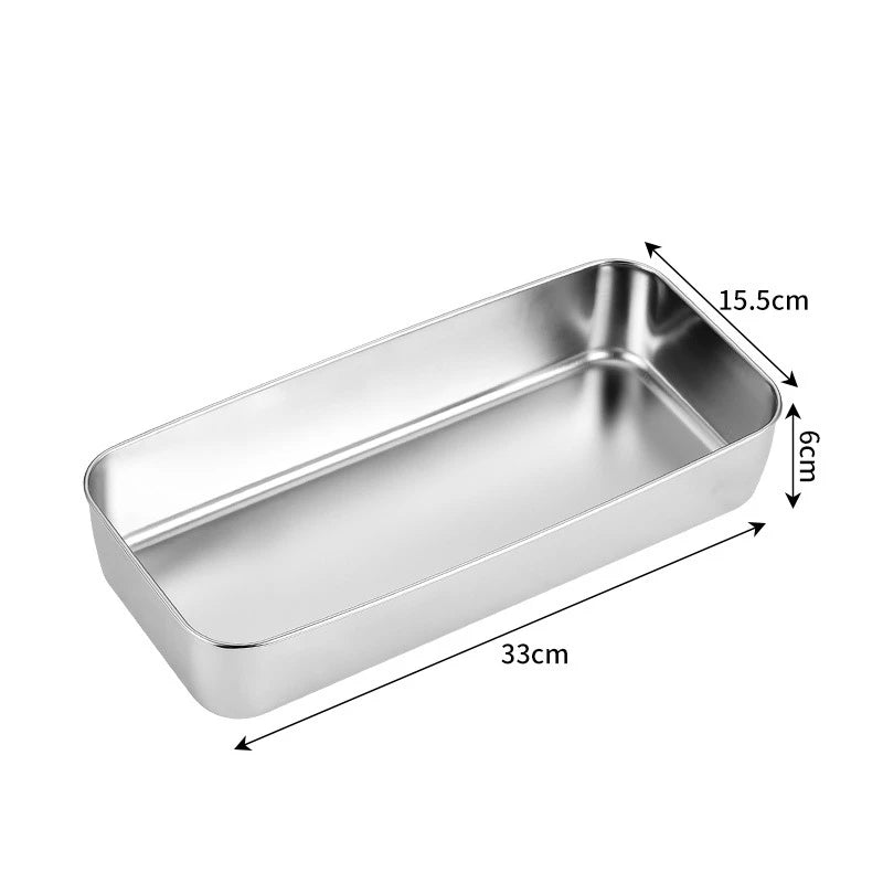 Stainless Steel Food Storage Tray