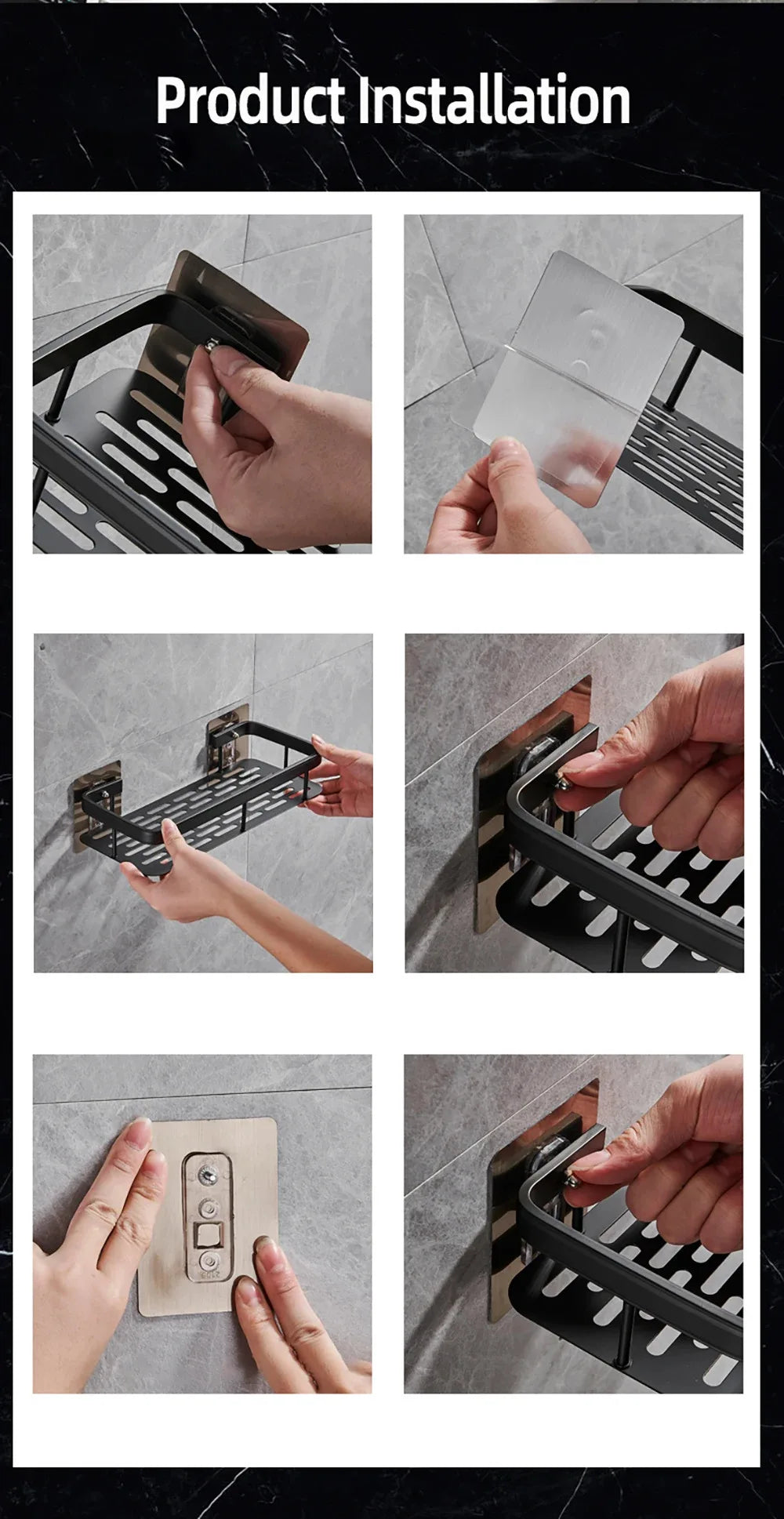 Bathroom Corner Shampoo Storage Organizer