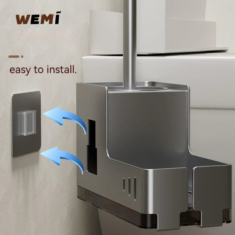Modern Aluminium Toilet Brush Holder