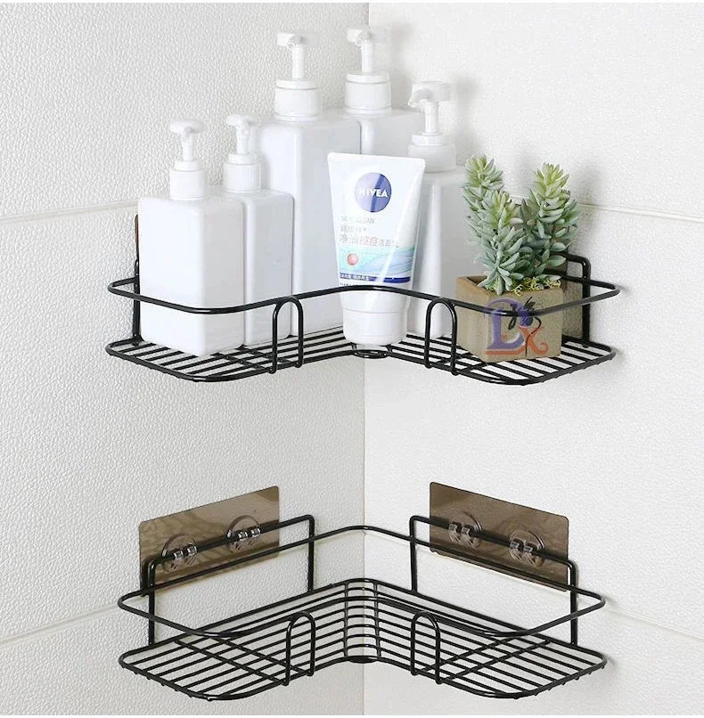 Corner Wall-Mounted Bathroom Shelf