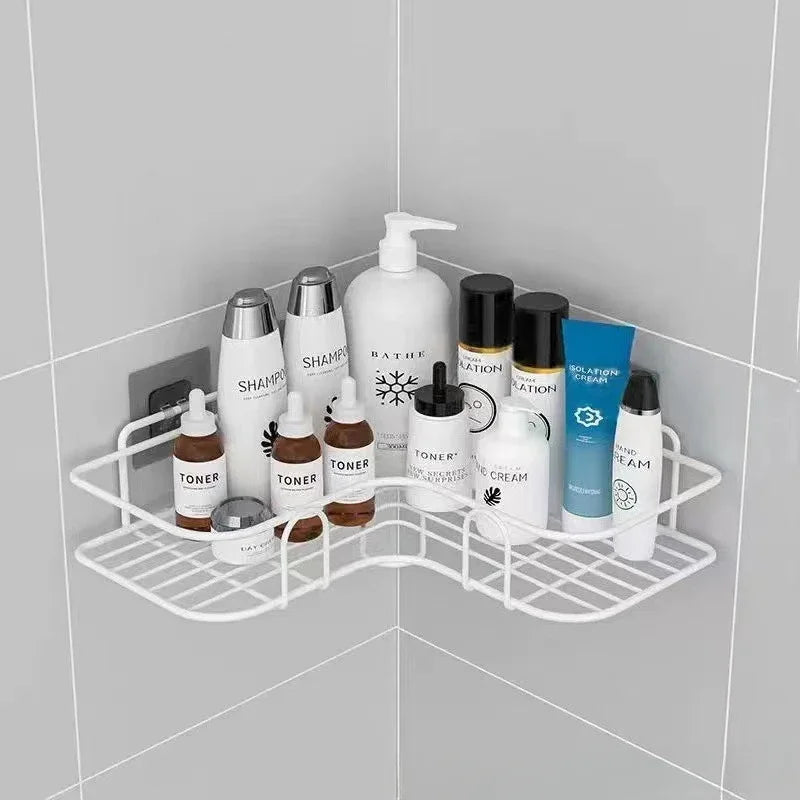 Corner Wall-Mounted Bathroom Shelf