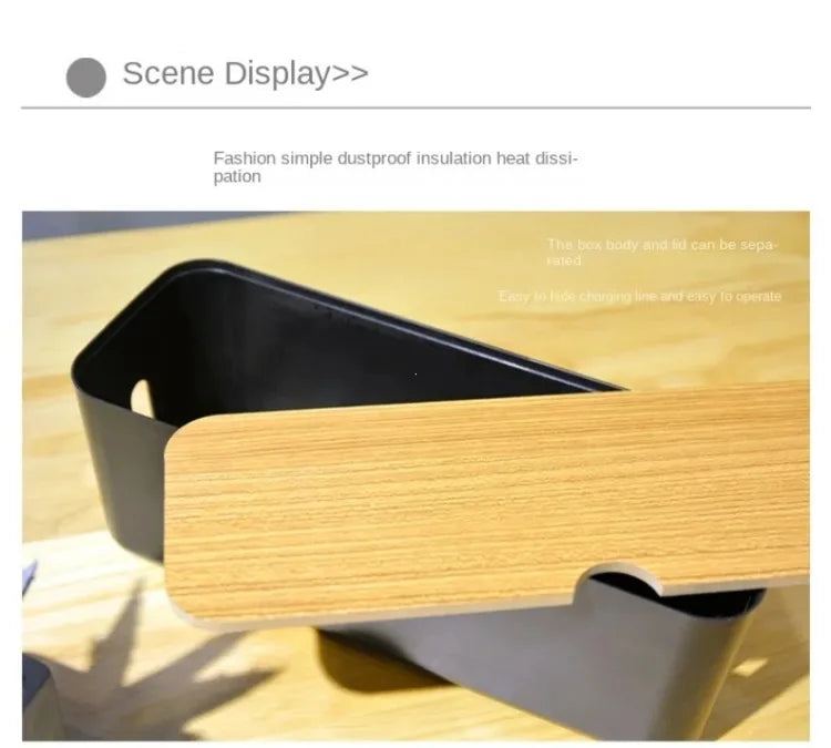 Wooden Cable Storage Box