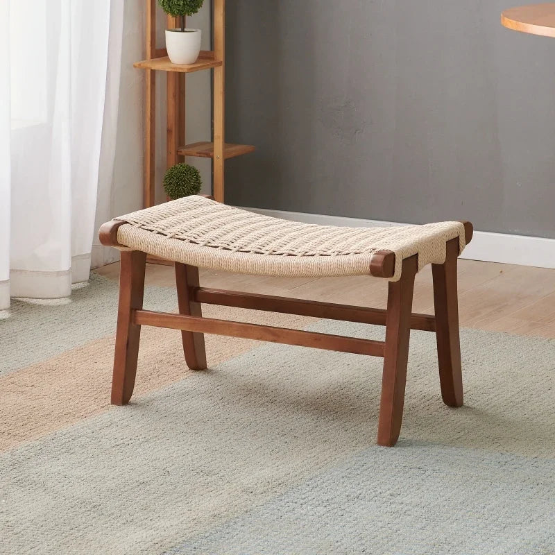 Handwoven Rattan Stool