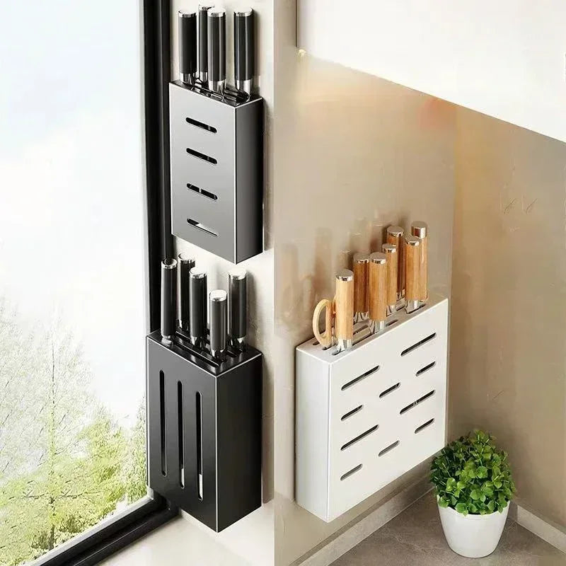 Stainless Steel Wall-Mounted Knife Holder