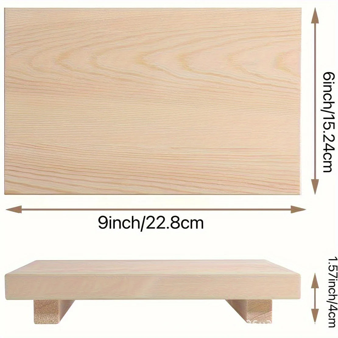 Minimalist Wooden Bathroom Pedestal Tray