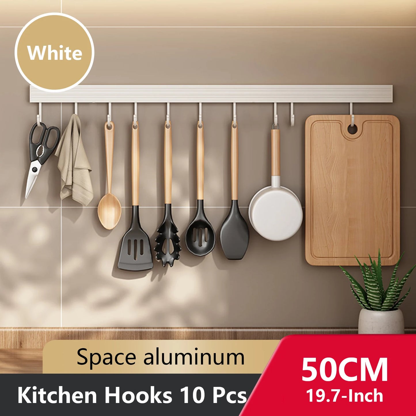 Wall Mounted Kitchen Hook Rack