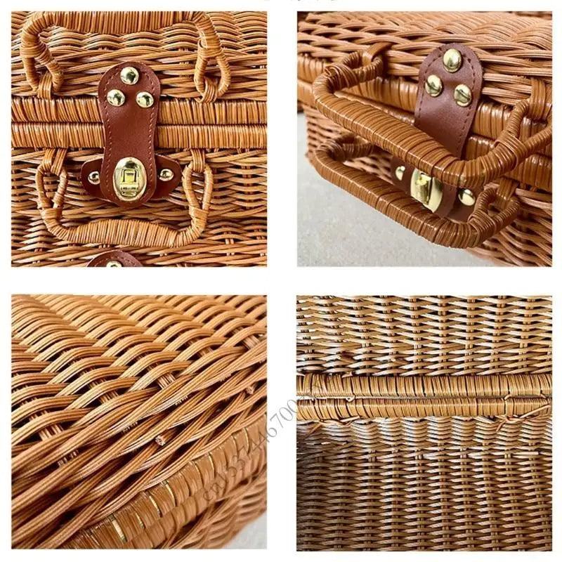 Portable Rattan Storage Case