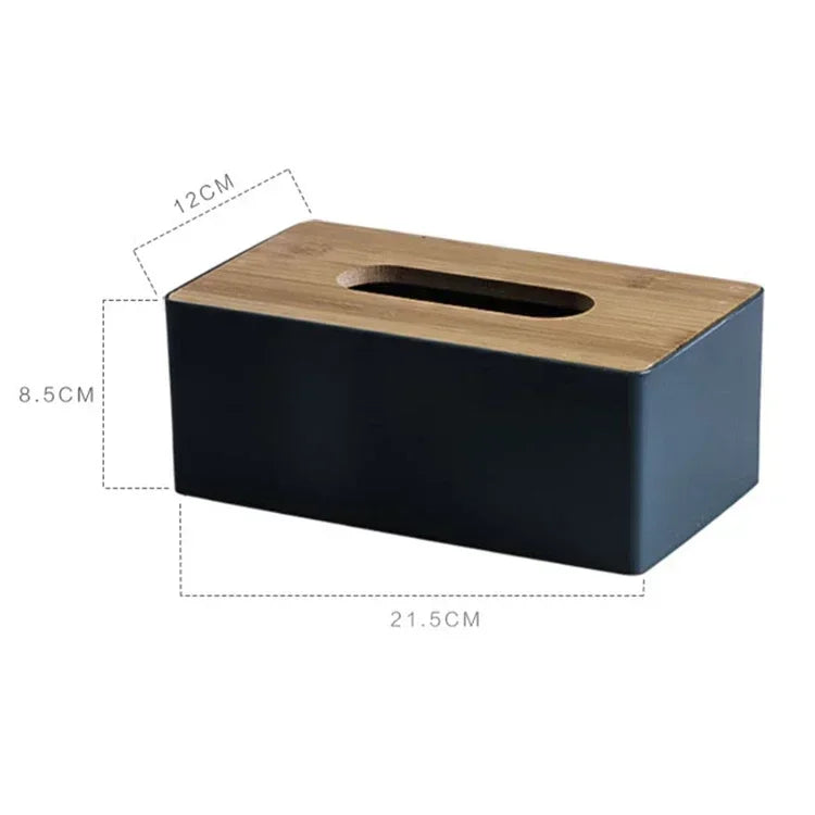 Wood & Bamboo Tissue Box