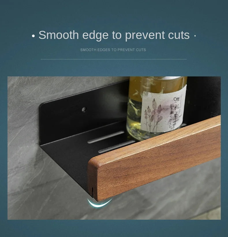 Rustic Wooden Kitchen Shelf