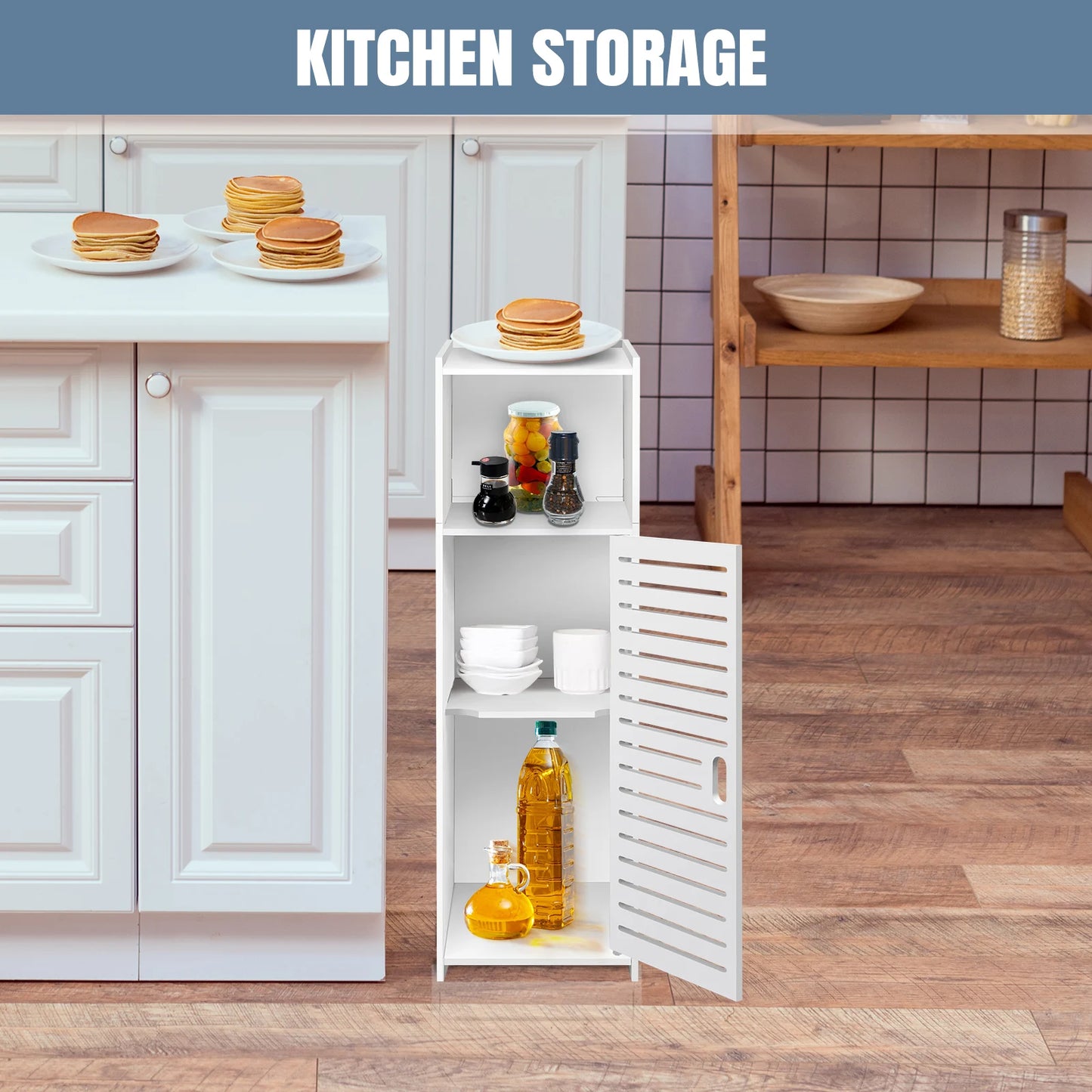 3-Tier Freestanding Bathroom Cabinet