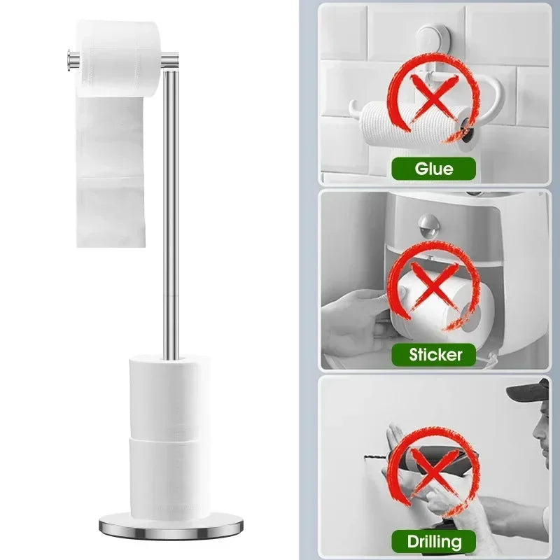 Stainless Steel Floor Paper Holder