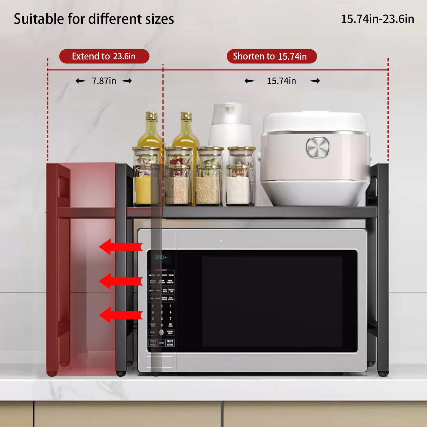 Adjustable Microwave Rack