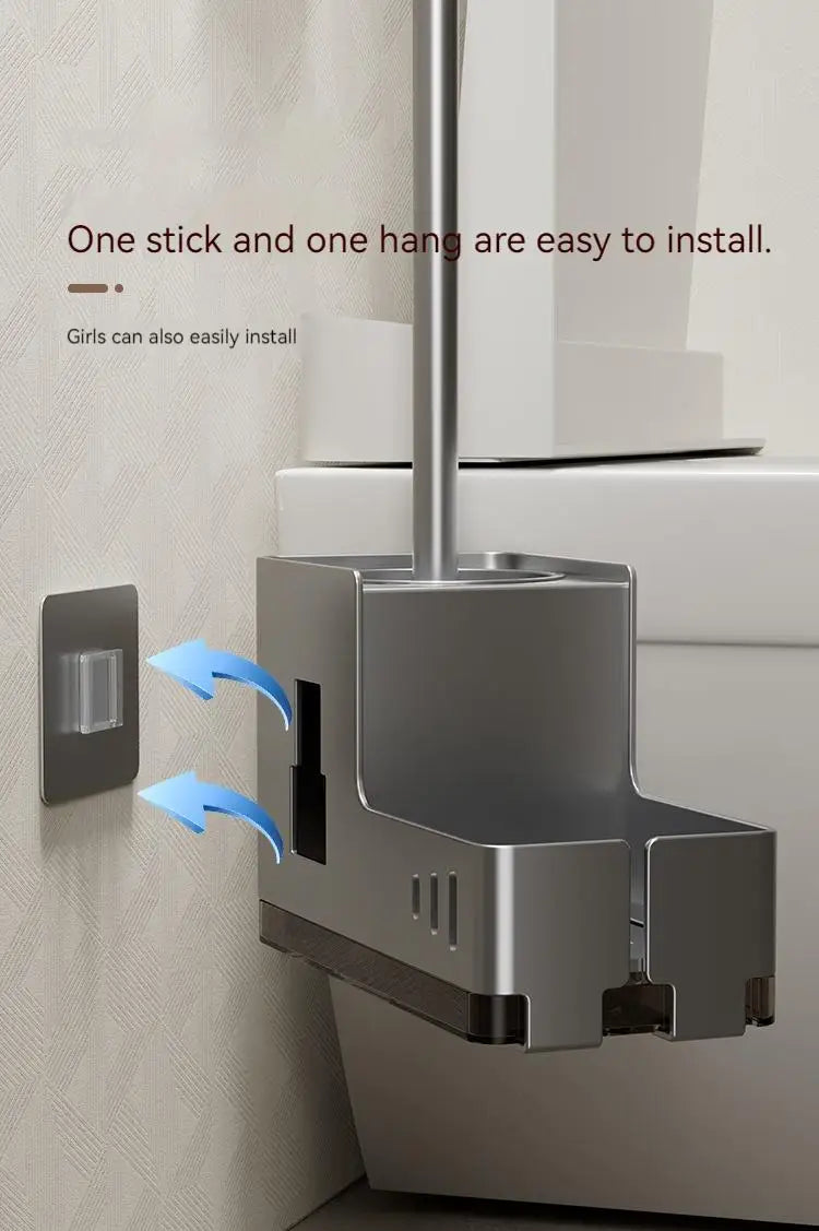 Modern Aluminium Toilet Brush Holder