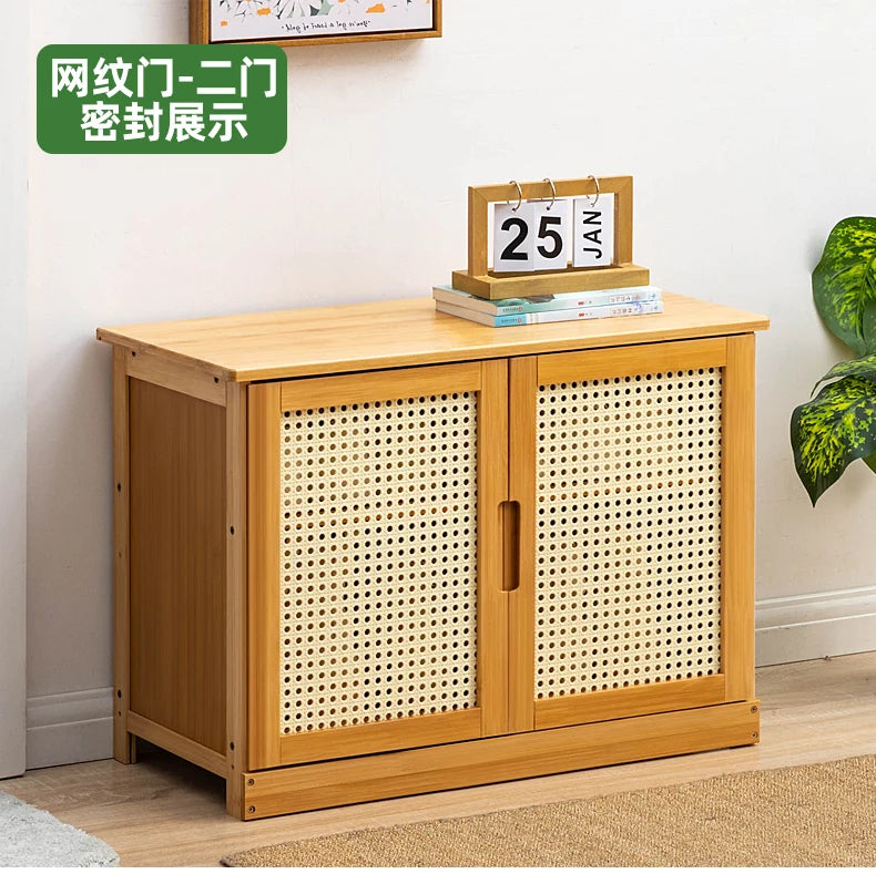 Home Entryway Shoe Bench Sit and Store Shoe Cabinet Breathable Dust-Proof Shoe Organizer Long Bench Shoe Rack for Doorway