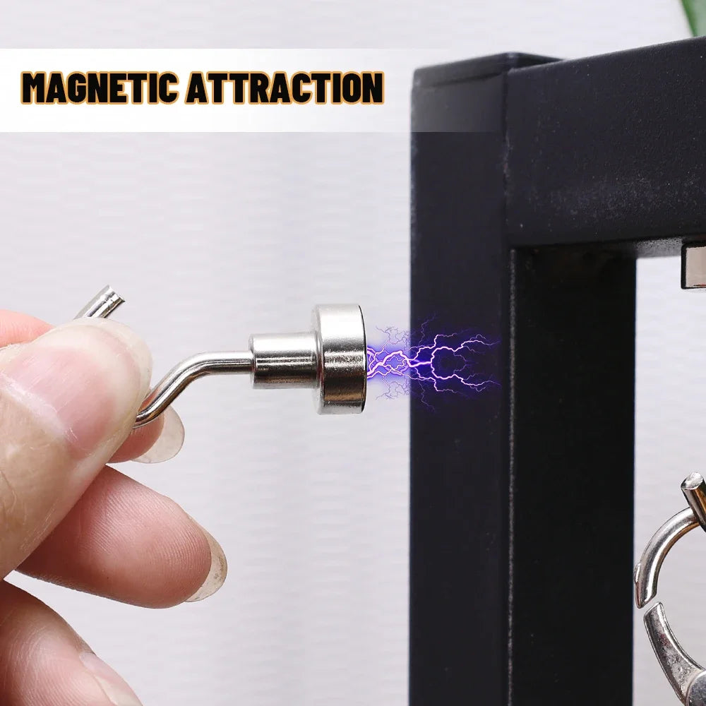 Minimalist Heavy-Duty Magnetic Hook Set