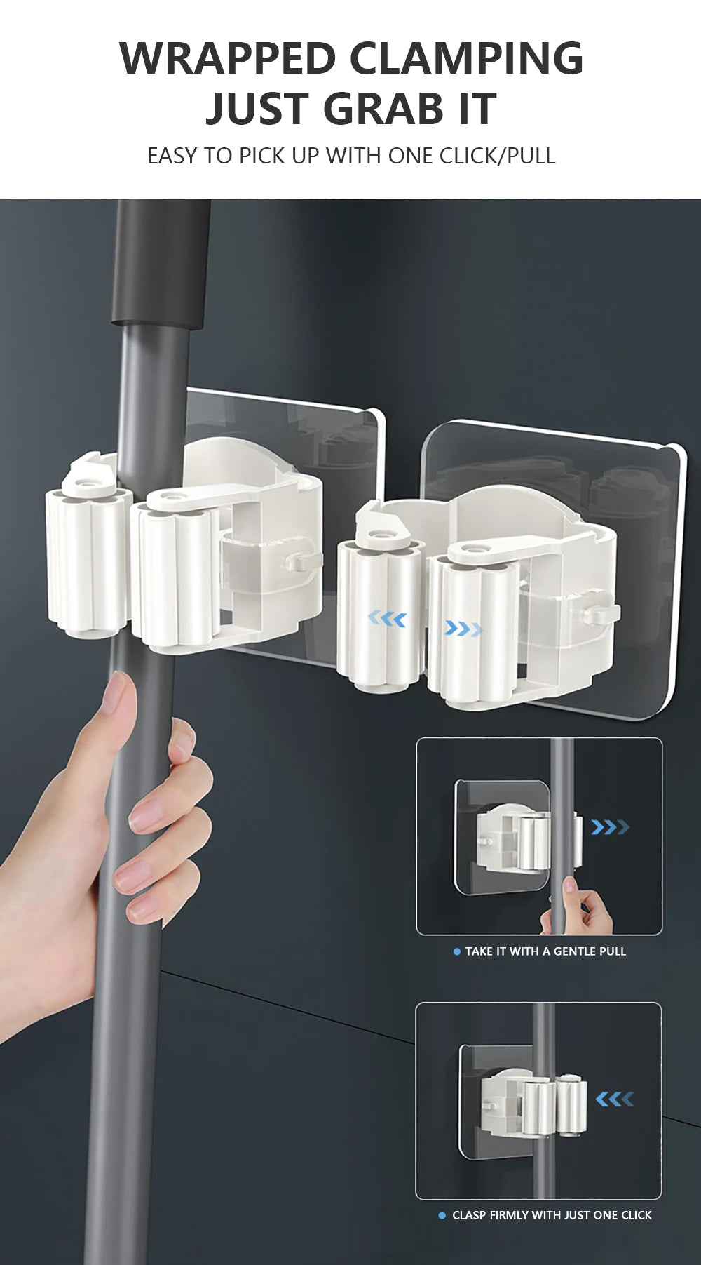 Multi-Purpose Wall Hook Organizer - No Drilling Required