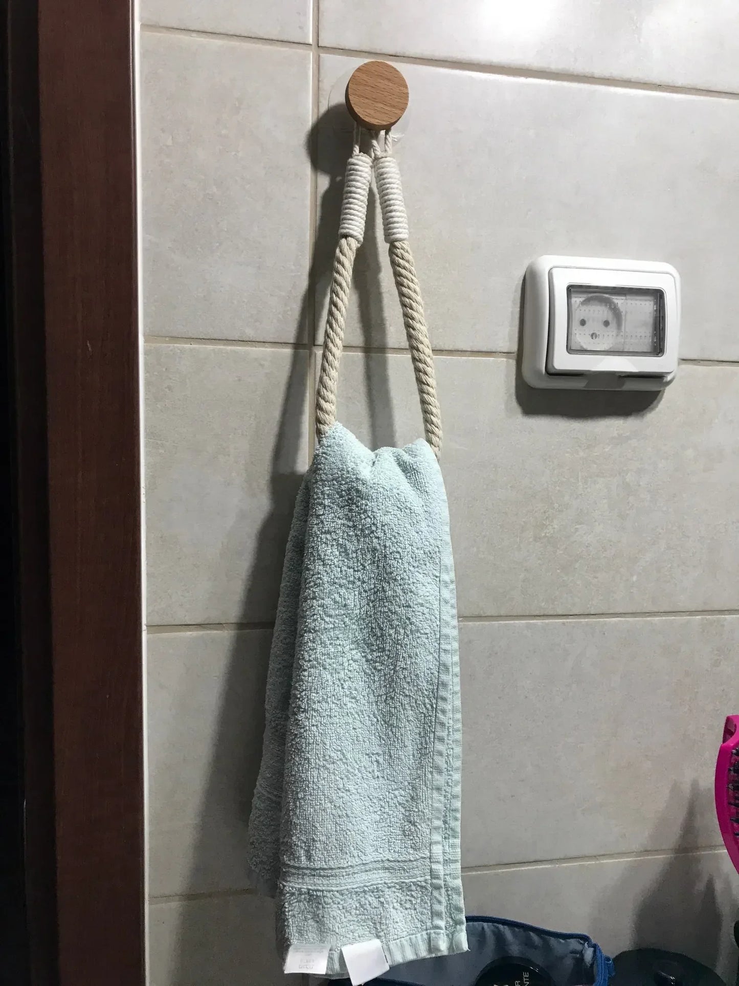 Minimalist Nail-Free Rope Paper Towel Holder