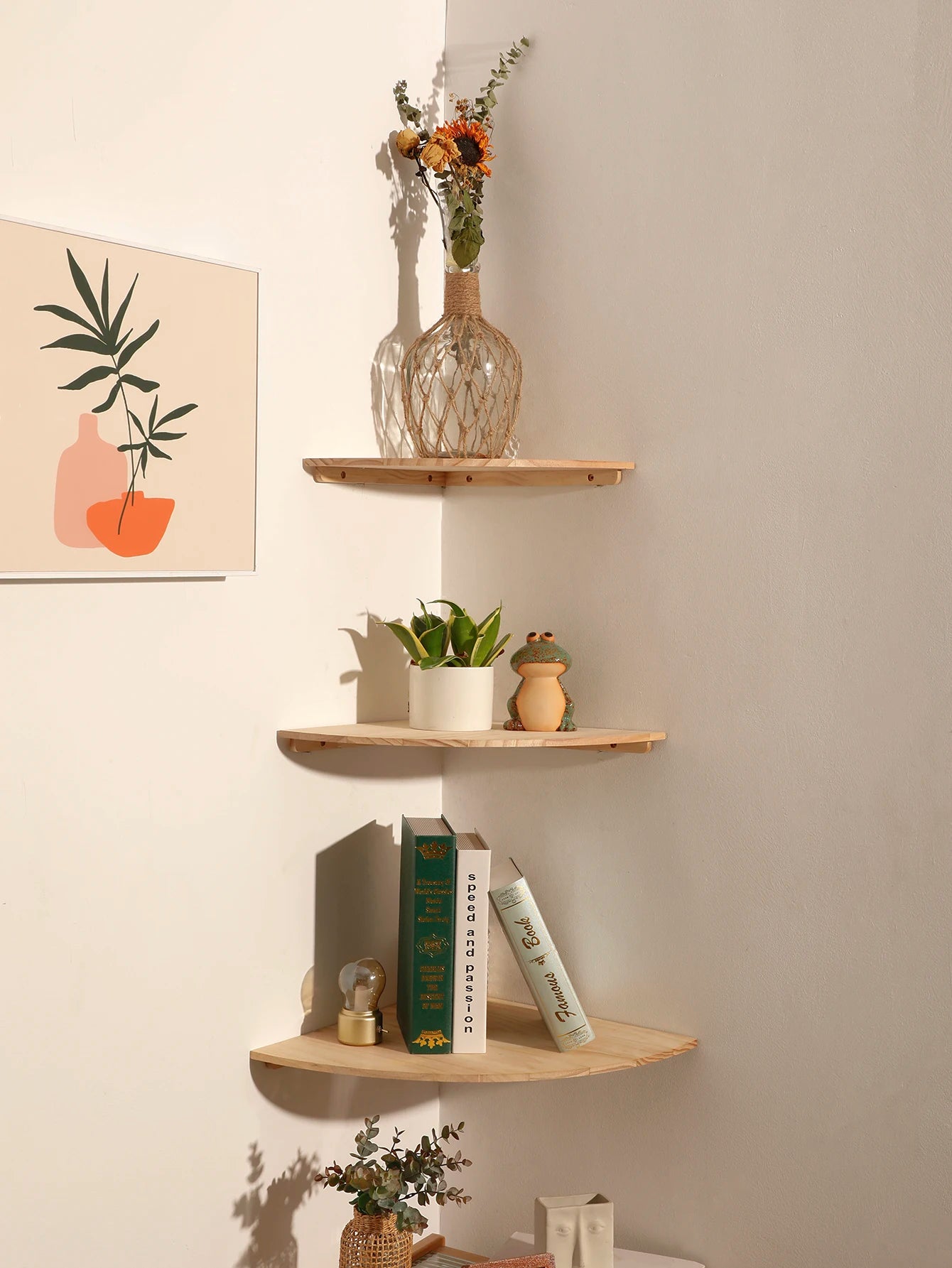 Corner Floating Shelf