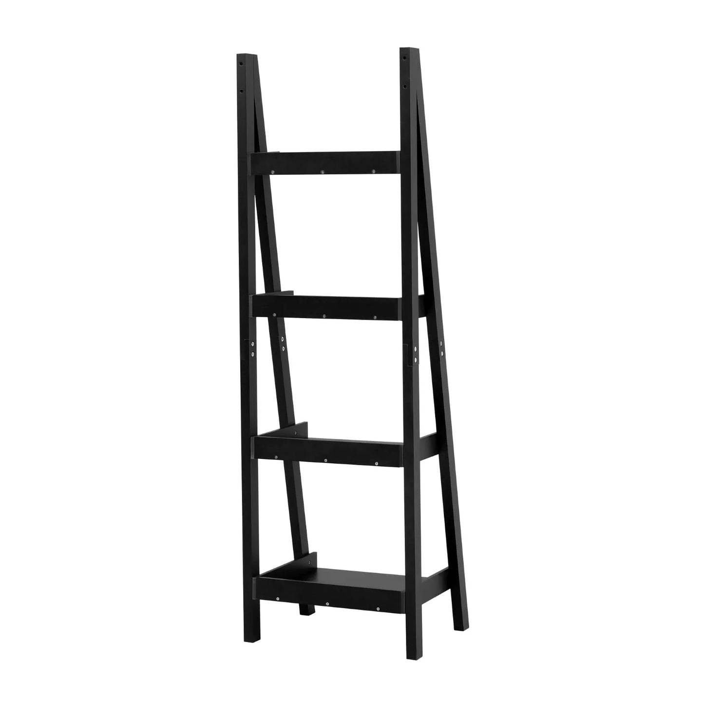 【Breeins】4-Tier Wooden Display Ladder Shelf for Home Storage Organizer Rack Home Decoration For Home Office