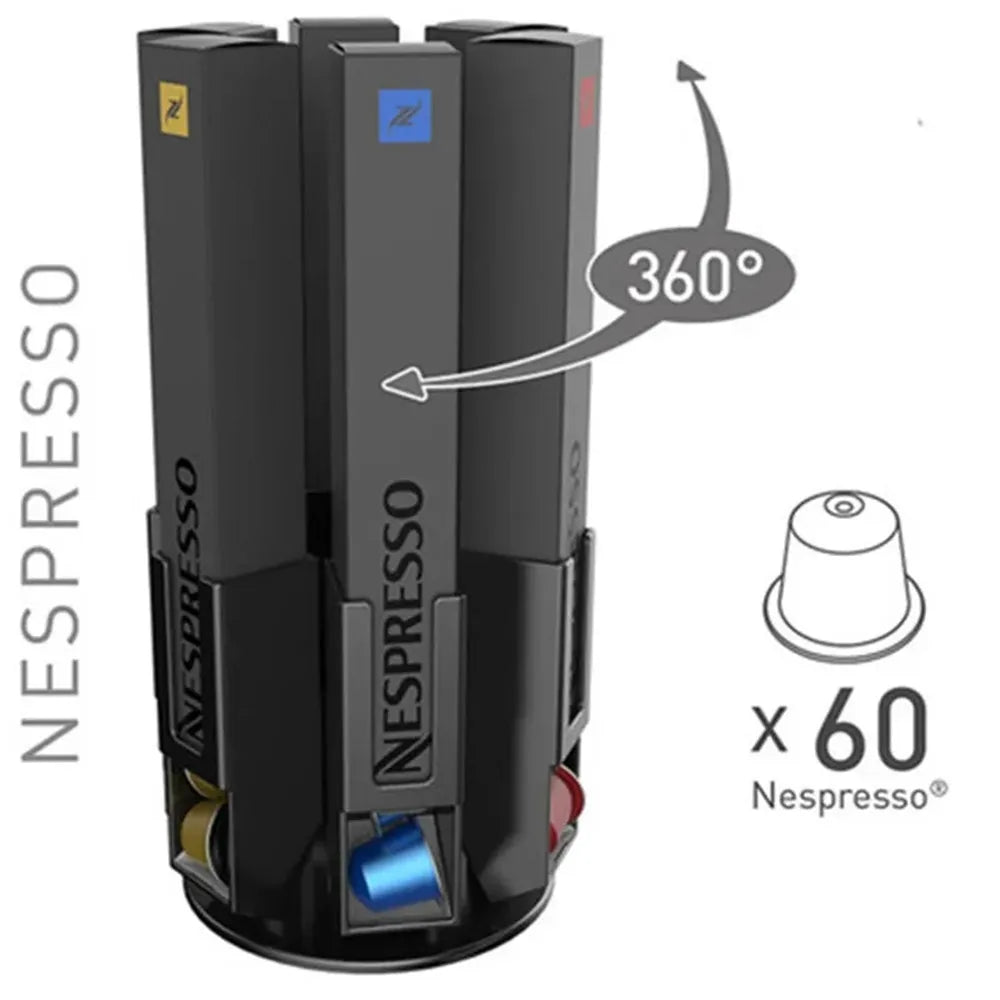 Rotating Coffee Capsule Storage Tower