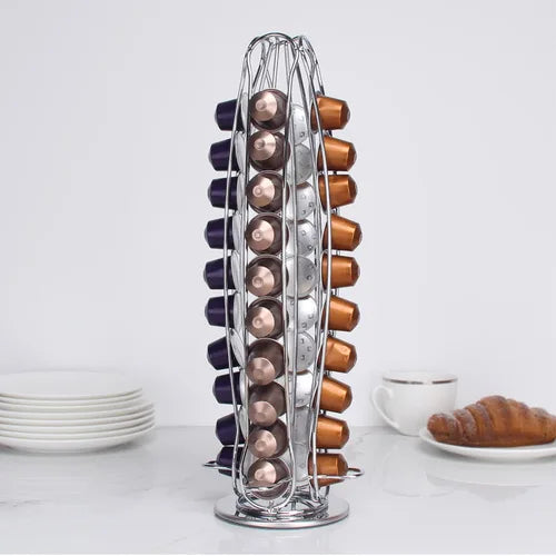 Rotating Coffee Capsule Storage Tower