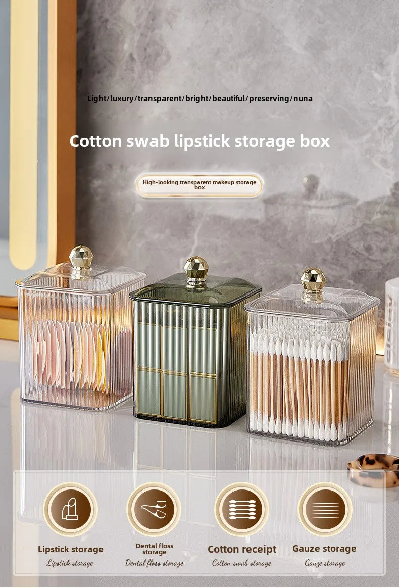 Transparent Desktop Makeup Organizer