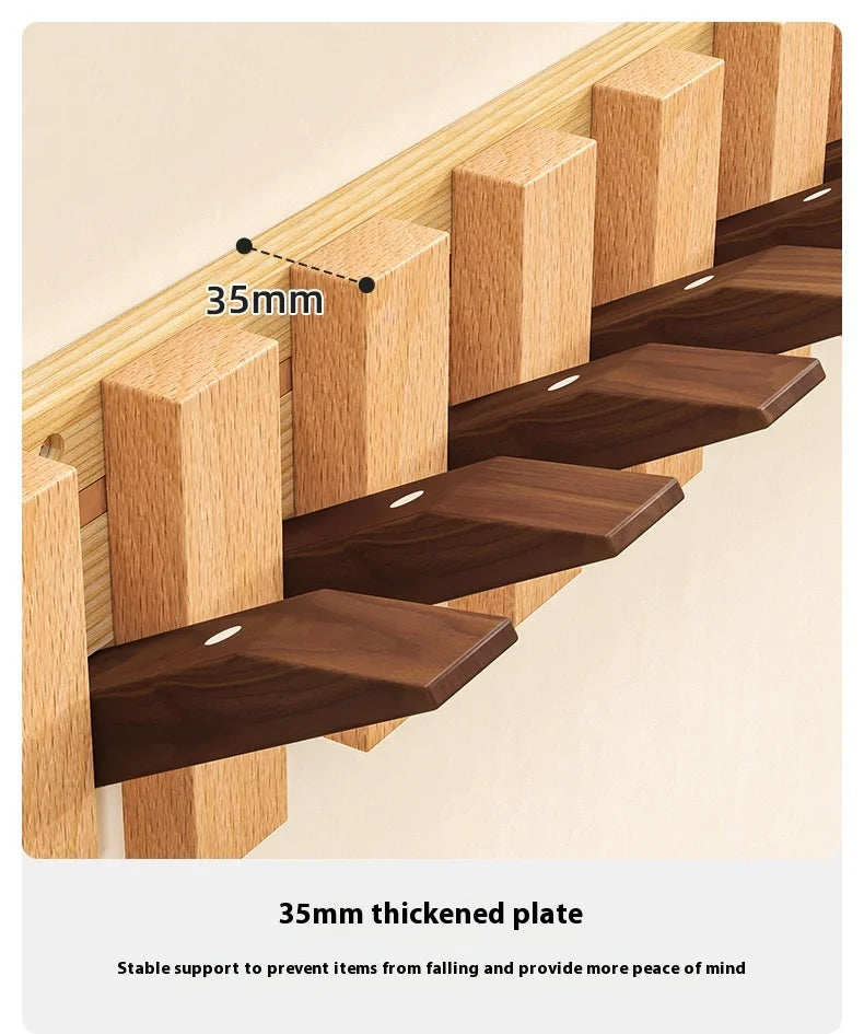 Wooden Piano Key Clothing Hooks
