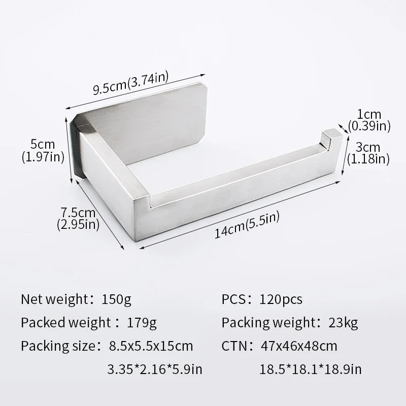 Stainless Steel Tissue Holder - No-Drill