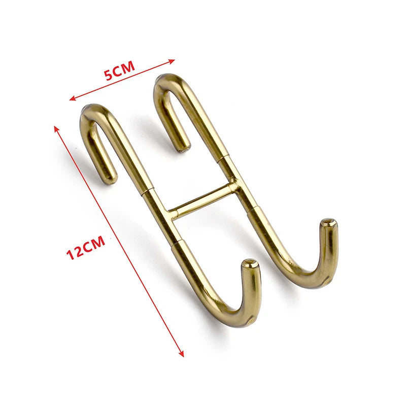 Stainless Steel S-Shape Shower Towel & Robe Hook