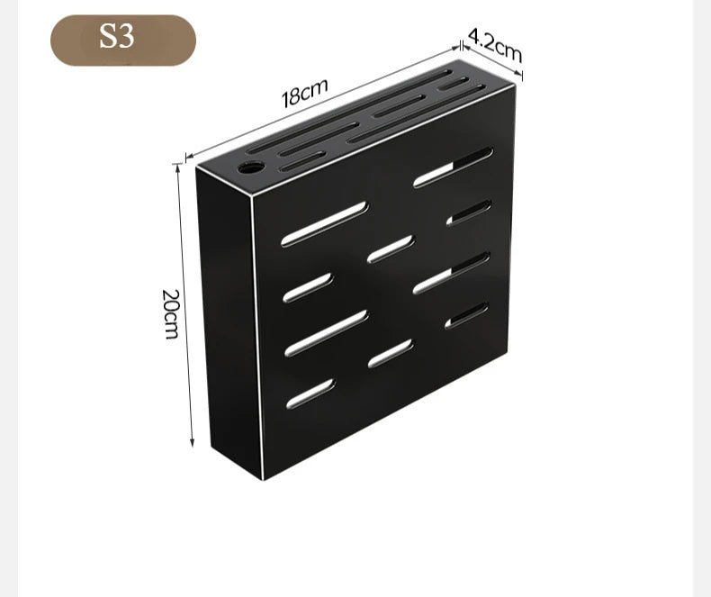 Stainless Steel Wall-Mounted Knife Holder