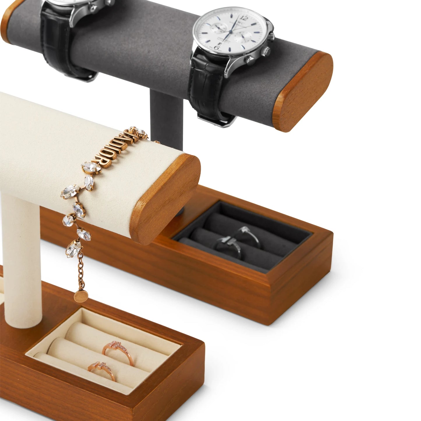 Wooden T-Shape Jewellery Stand