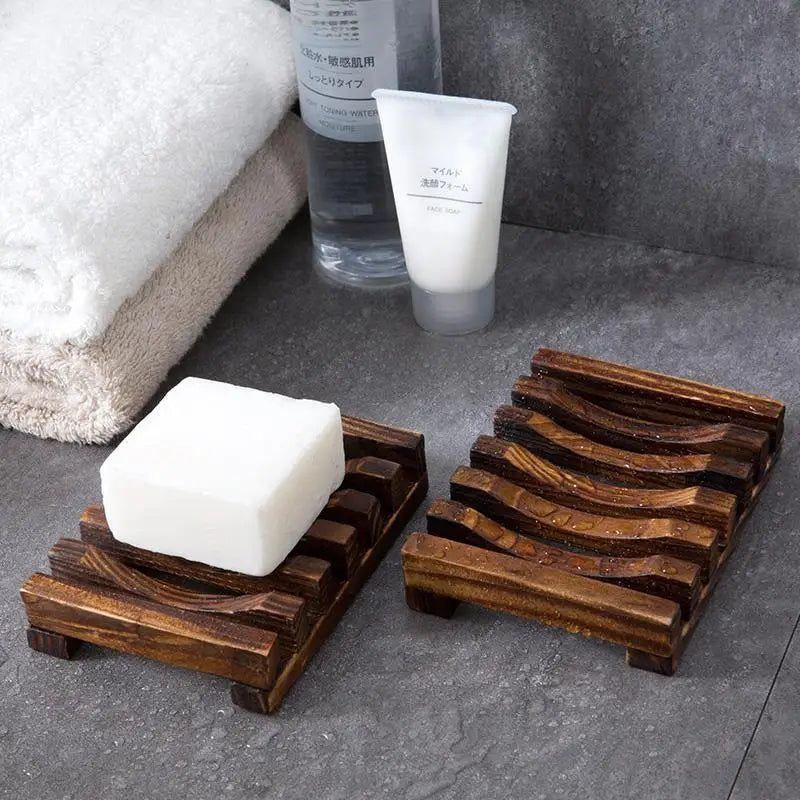 Natural Bamboo Soap Draining Holder