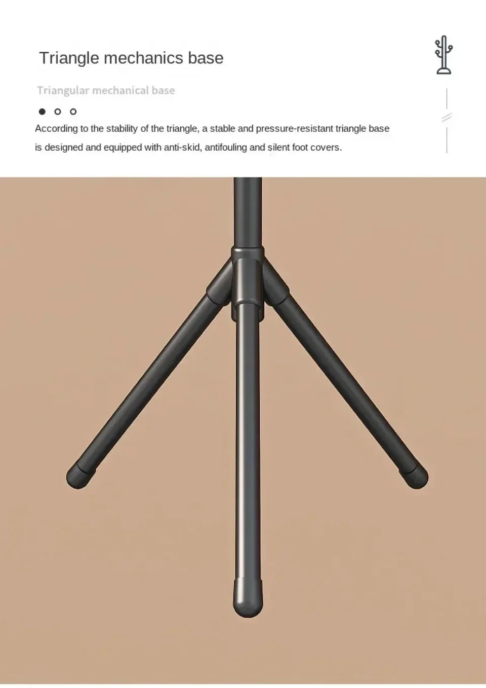 Floor-to-Ceiling Coat & Hat Rack